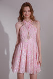 Wardrobes by chen Sakura Sequin Princess mini dress