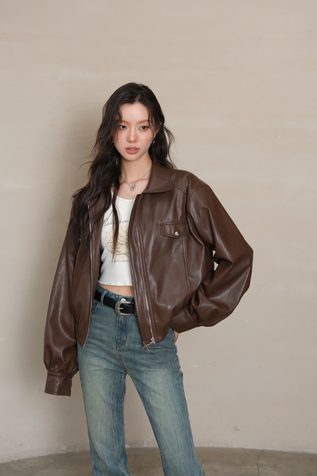 LAFREEDOM Leather coat