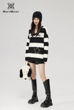 MacyMccoy Black and White Striped Sweater