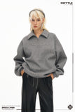 COTTIA Oversize Smoky Grey Hoodies