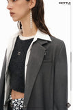 COTTIA Removable Collar Suit