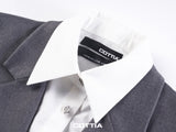 COTTIA Removable Collar Suit