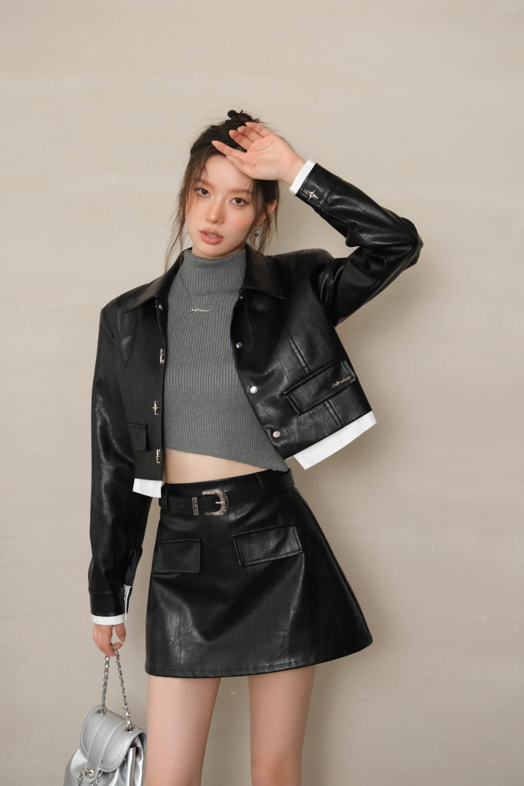 LAFREEDOM Vintage leather skirt