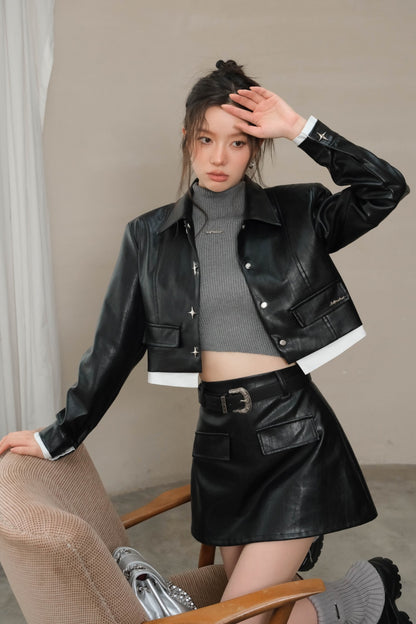 LAFREEDOM Vintage leather skirt