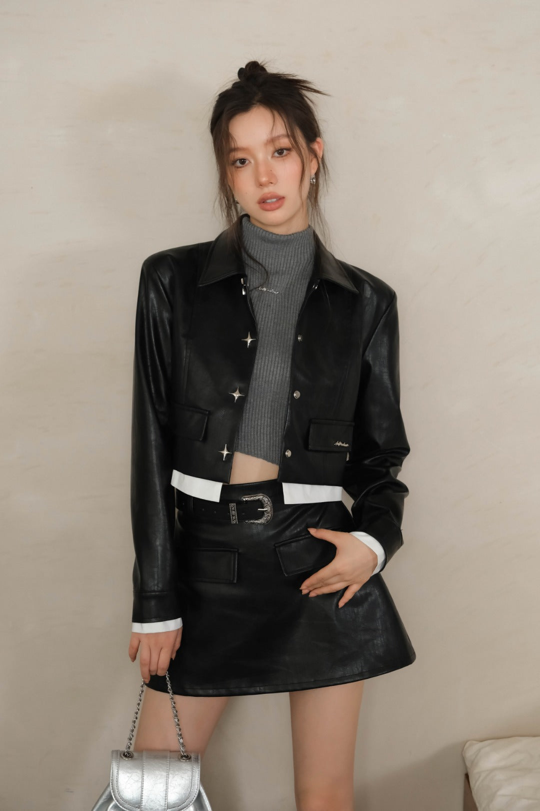 LAFREEDOM Vintage leather skirt