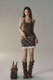 VIA PITTI Fit Halter Vest Set ( T-shirt & Vest)