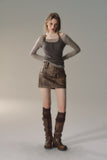 VIA PITTI Fit Halter Vest Set ( T-shirt & Vest)