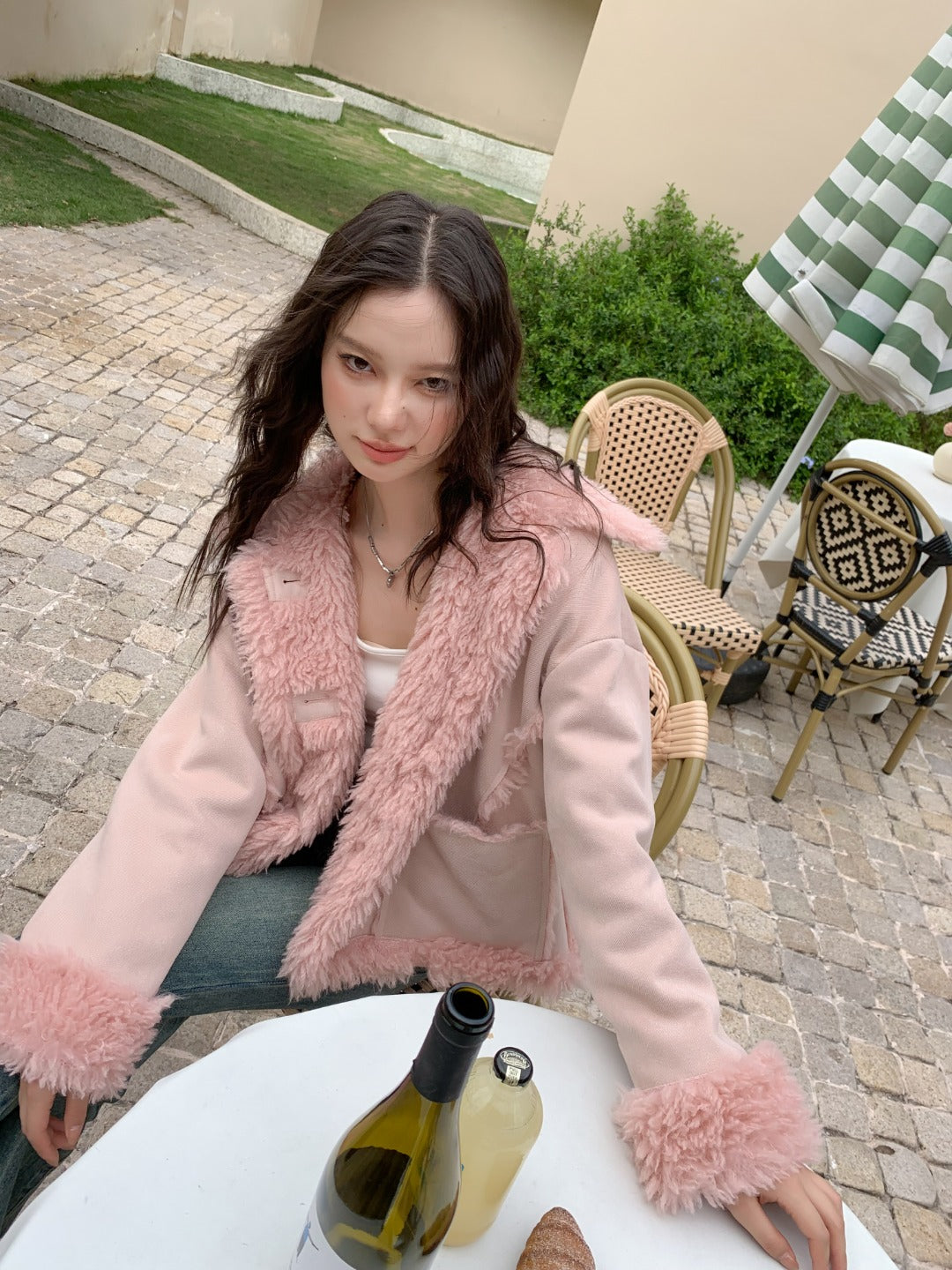 LAFREEDOM Casual Lamb Coat(2color)