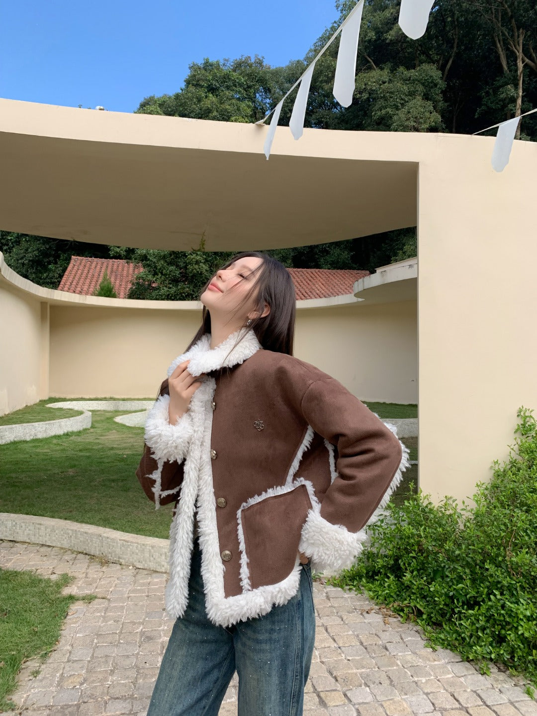LAFREEDOM Casual Lamb Coat(2color)