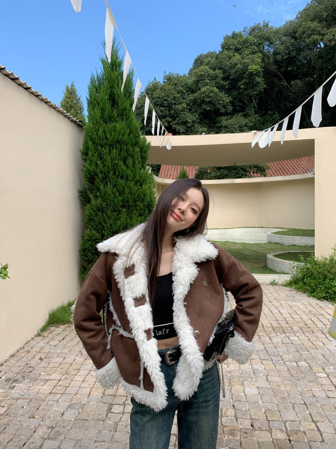 LAFREEDOM Casual Lamb Coat(2color)