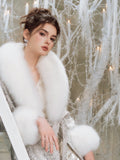 Wardrobes by chen Silver Shiny Fox Fur Coat