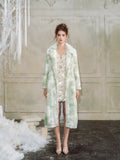 Wardrobes by chen Luxury light green diamond fur coat