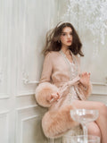 Wardrobes by chen Luxury Diamond Fox Fur Coat