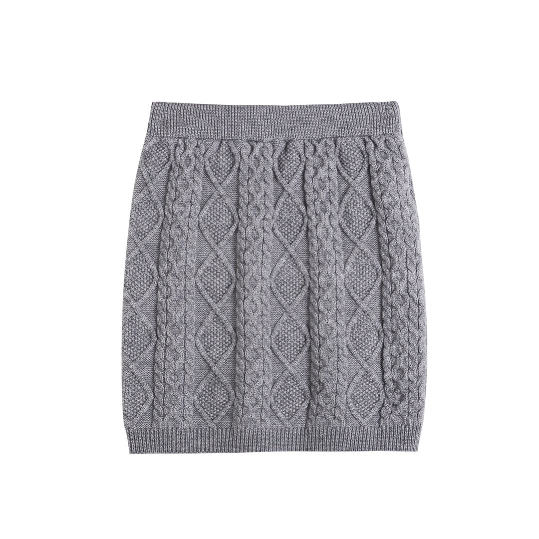 Wild Shadow Knit Grey Set (stretchy)