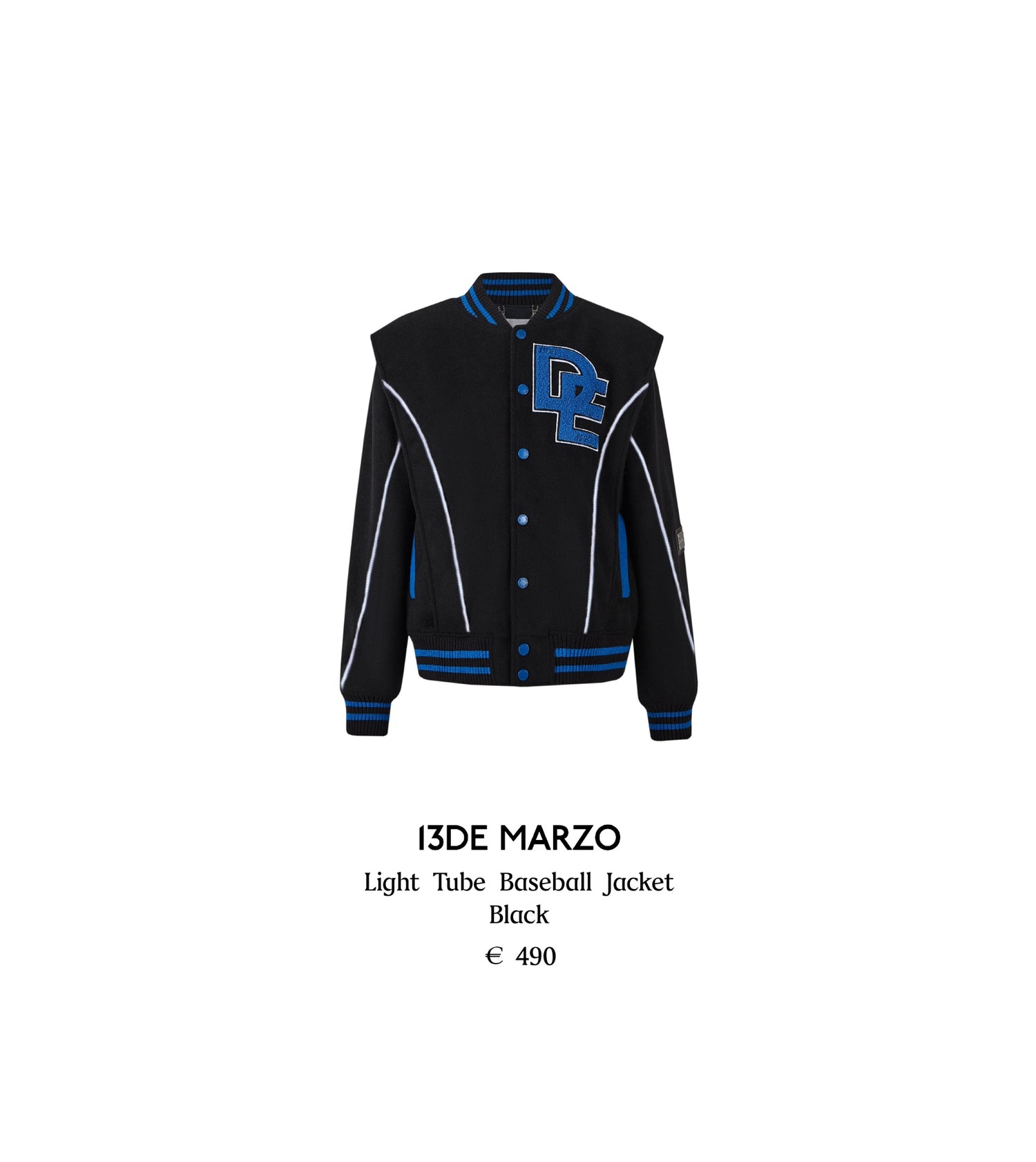 13DE MARZO Light Tube Baseballjacket