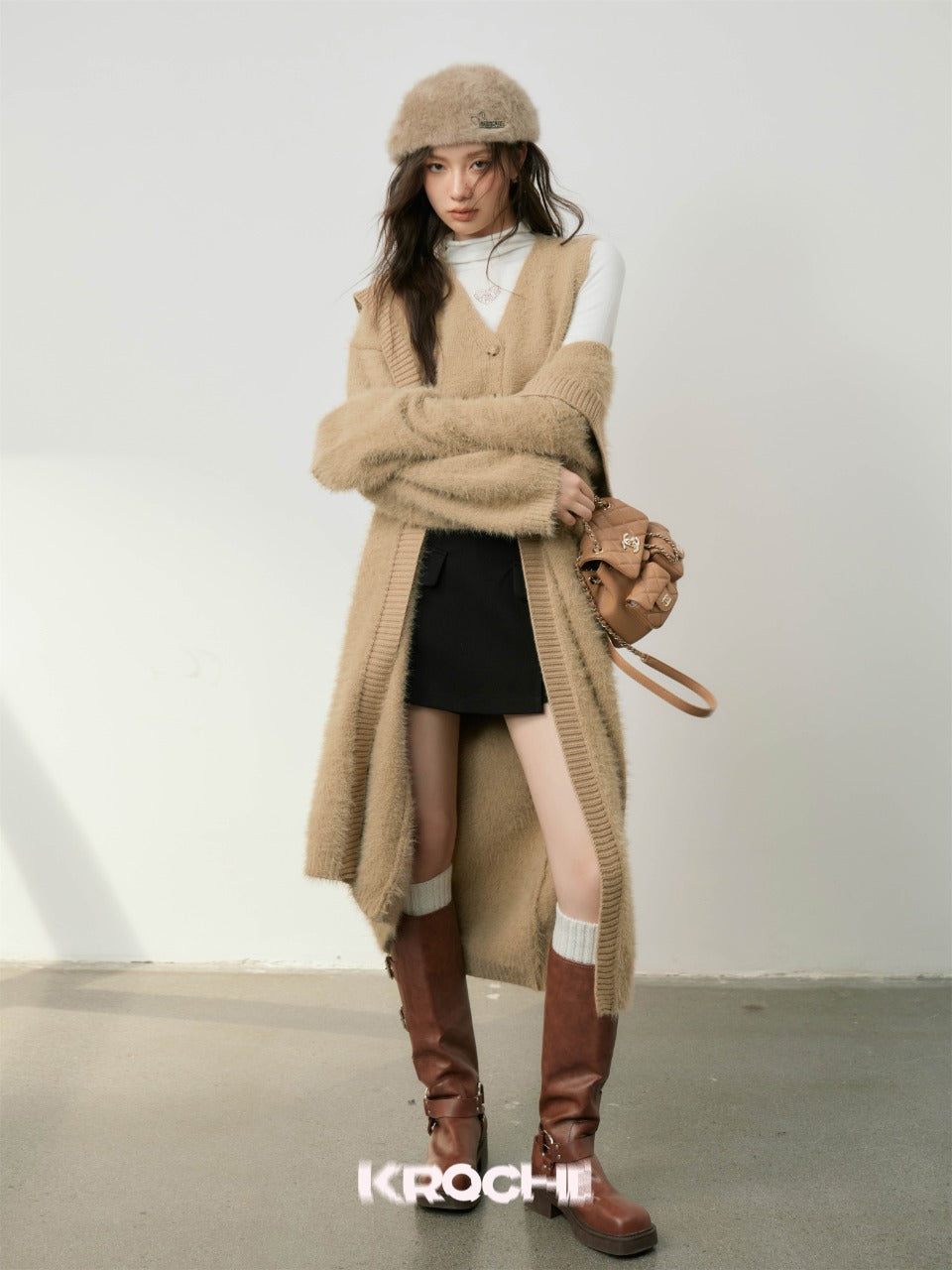 KROCHE Mink Brown Vest