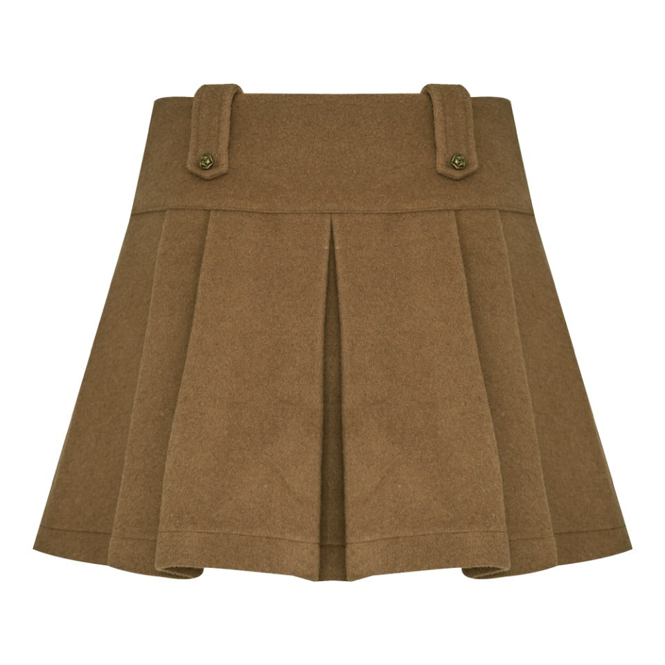 KROCHE Brown Pleated Skirt