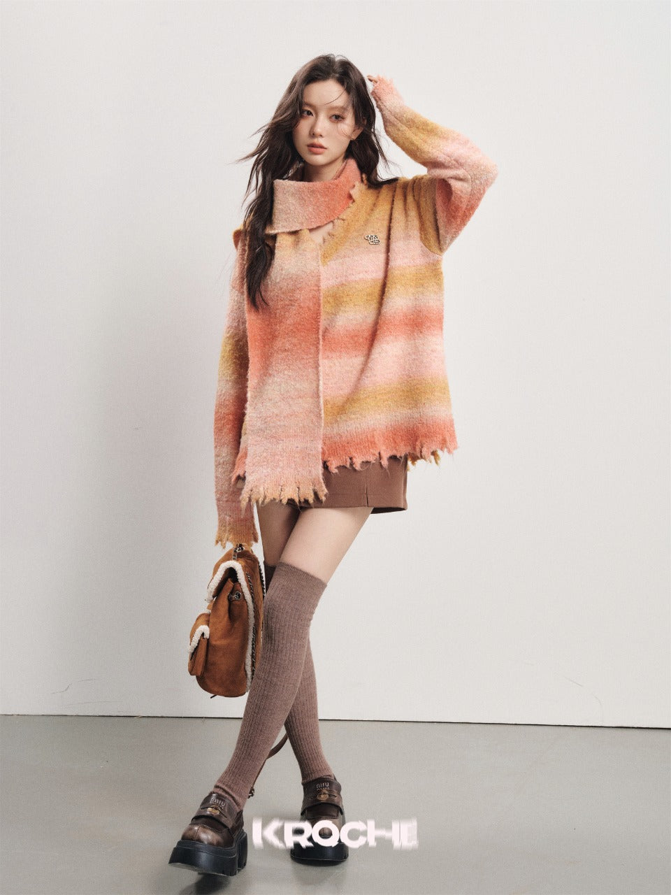 KROCHE &quot;SUNSET&quot; set (sweater or scarf)