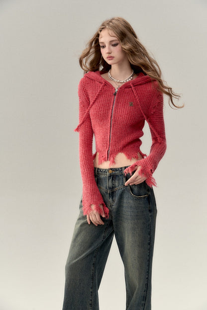 VIA PITTI  Hodded Knitwear（3color)