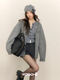 KROCHE Oversize Hoodie Coat