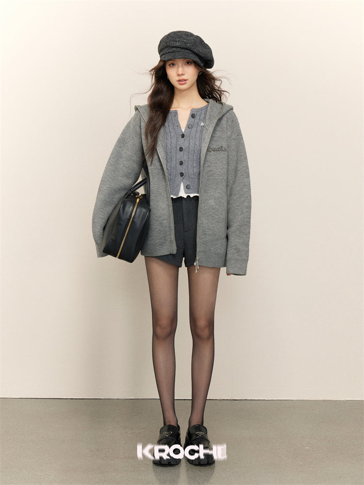 KROCHE Oversize Hoodie Coat