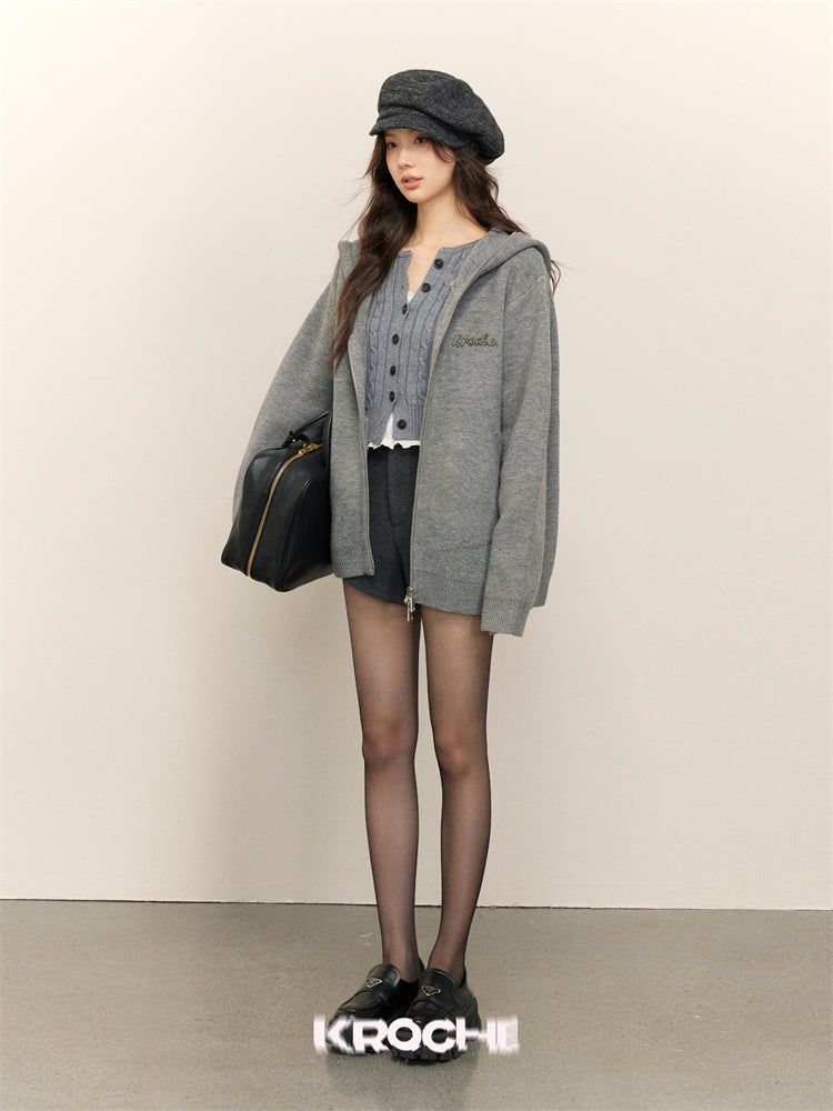 KROCHE Oversize Hoodie Coat