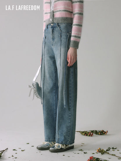 LA FREEDOM Simple Straight-Leg Jeans