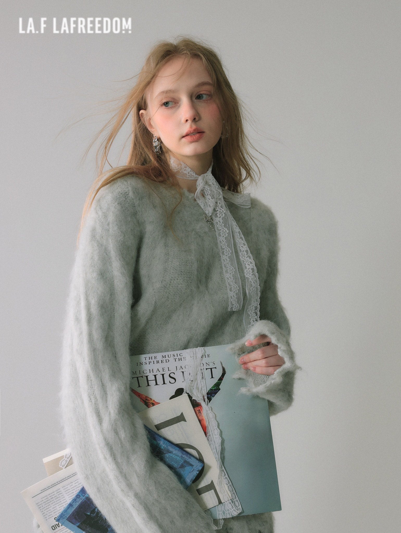 LA FREEDOM Slouchy Fringe Sweater（two colors）