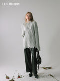 LA FREEDOM Slouchy Fringe Sweater（two colors）