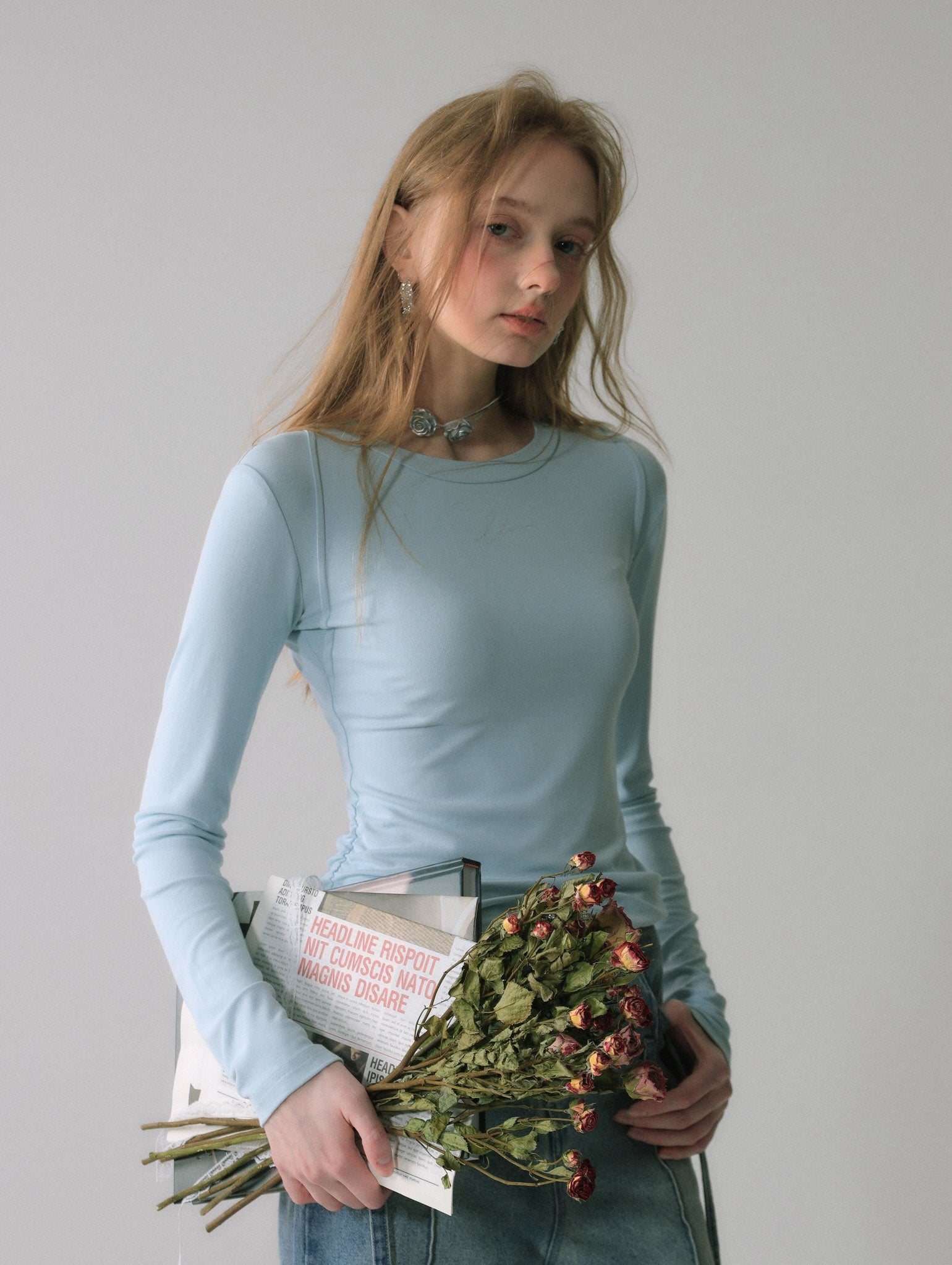 LAFREEDOM SALE Rhinestone Embellished Knit Top（3 colors）