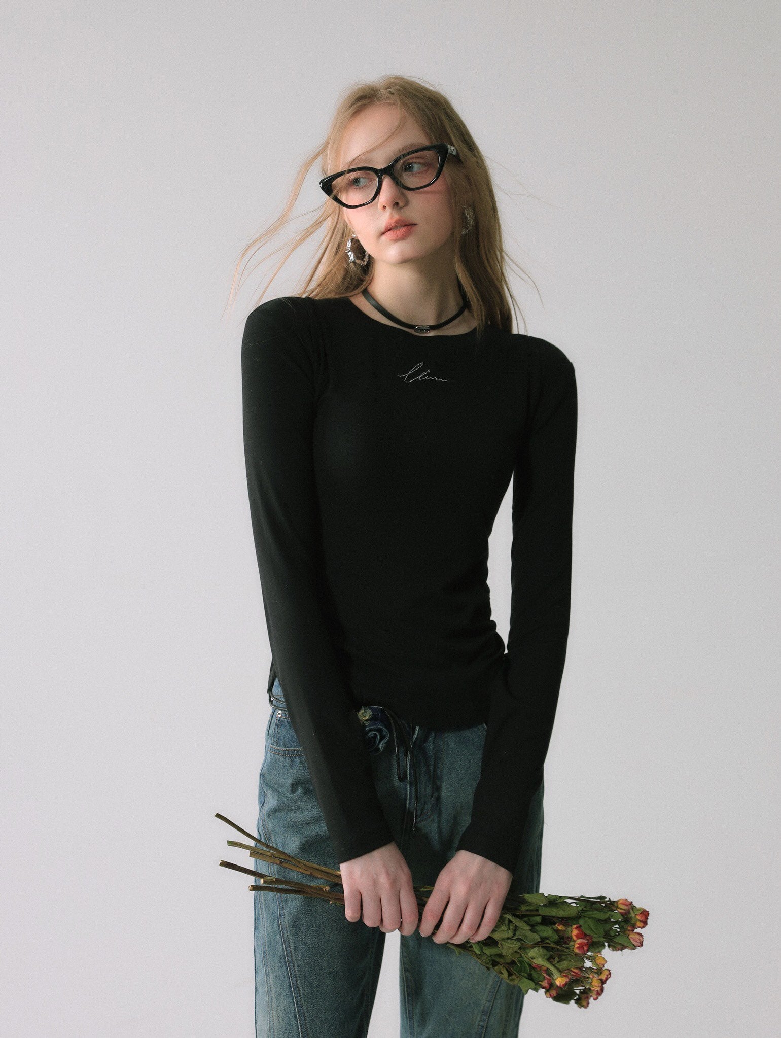LAFREEDOM SALE Rhinestone Embellished Knit Top（3 colors）