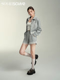 SOMESOWE Lace Hooded Cardigan Or Shorts Set（Separate）