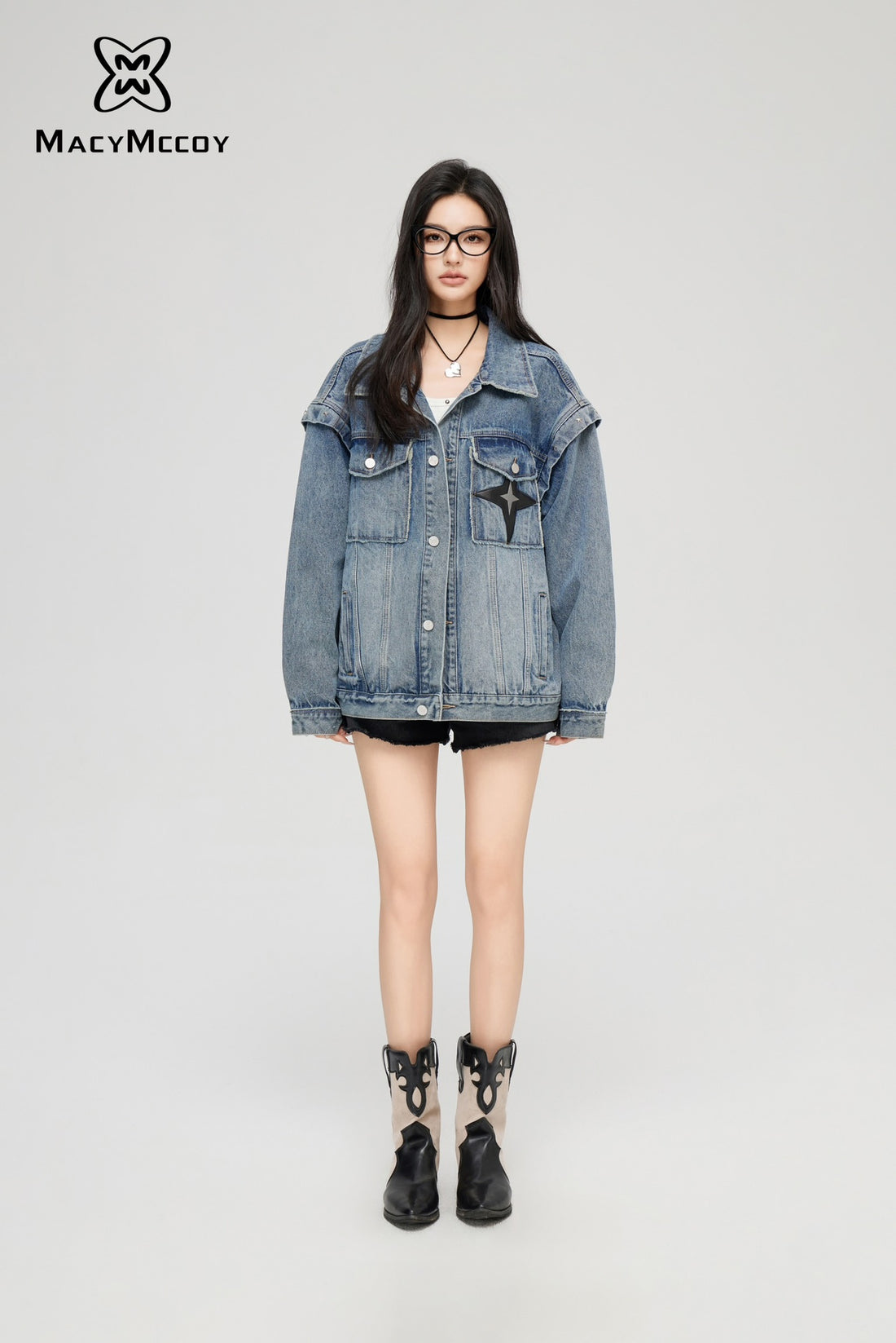 MacyMccoy sale Oversize Denim Jacket