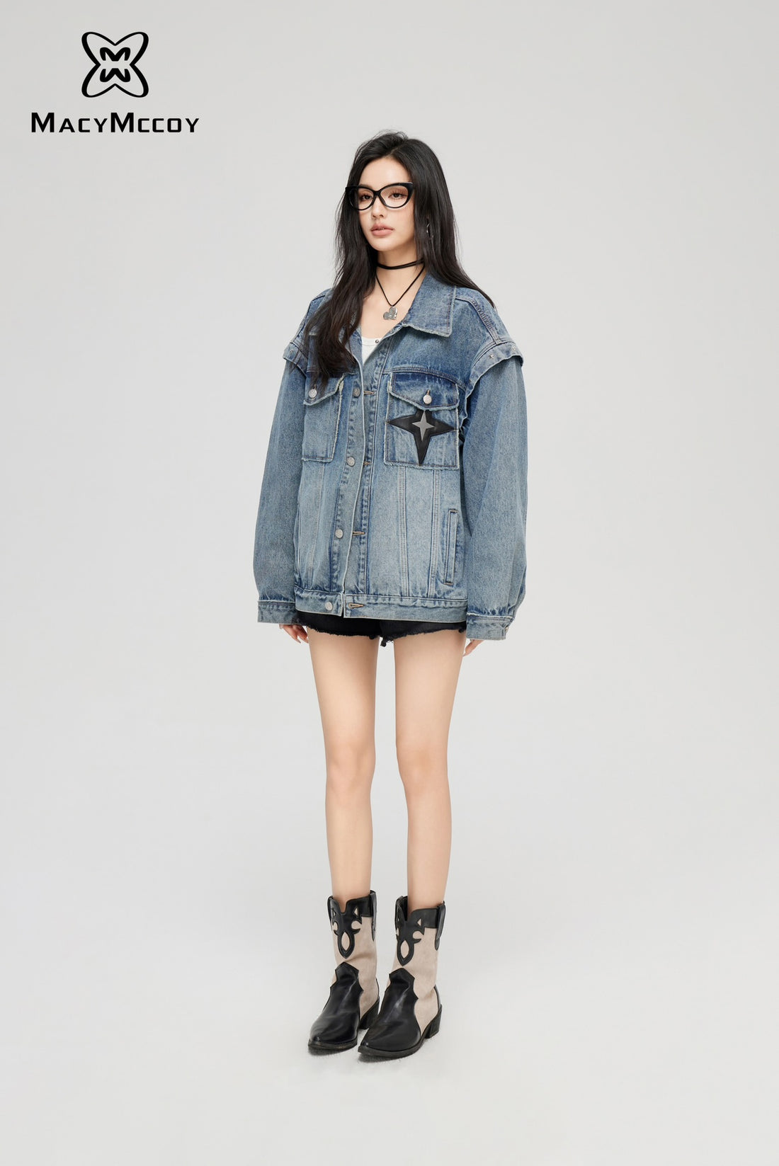 MacyMccoy sale Oversize Denim Jacket