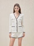 ROCHA ROMA Lace Trimmed Tweed Jacket or Shorts