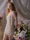Wardrobes by chen Crystal Fringe Ripple Dress