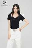 MacyMccoy Two-Piece Hollow Out T-Shirt
