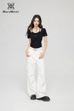 MacyMccoy Two-Piece Hollow Out T-Shirt