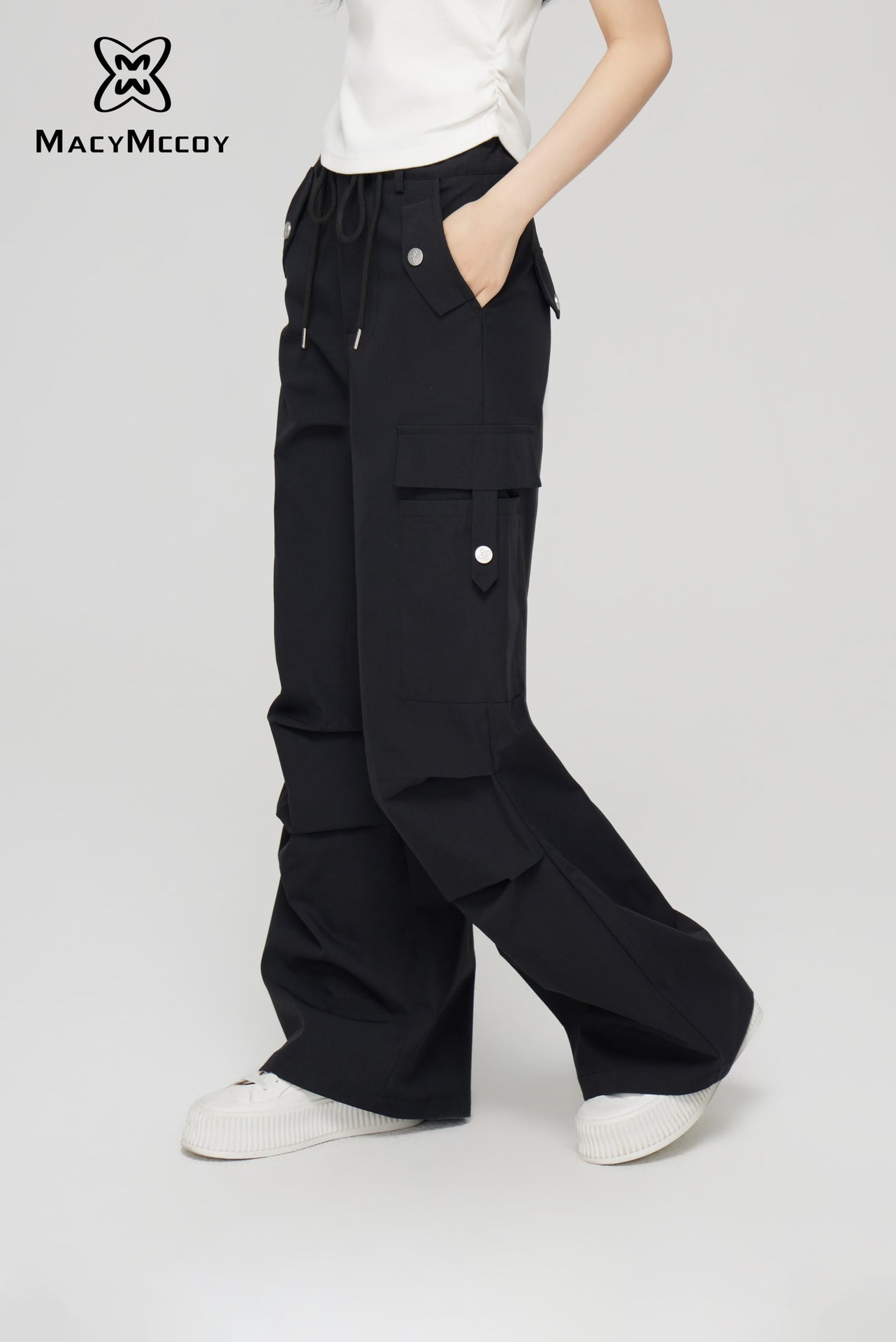 MacyMccoy Pleated Workwear Wide-Leg Pants