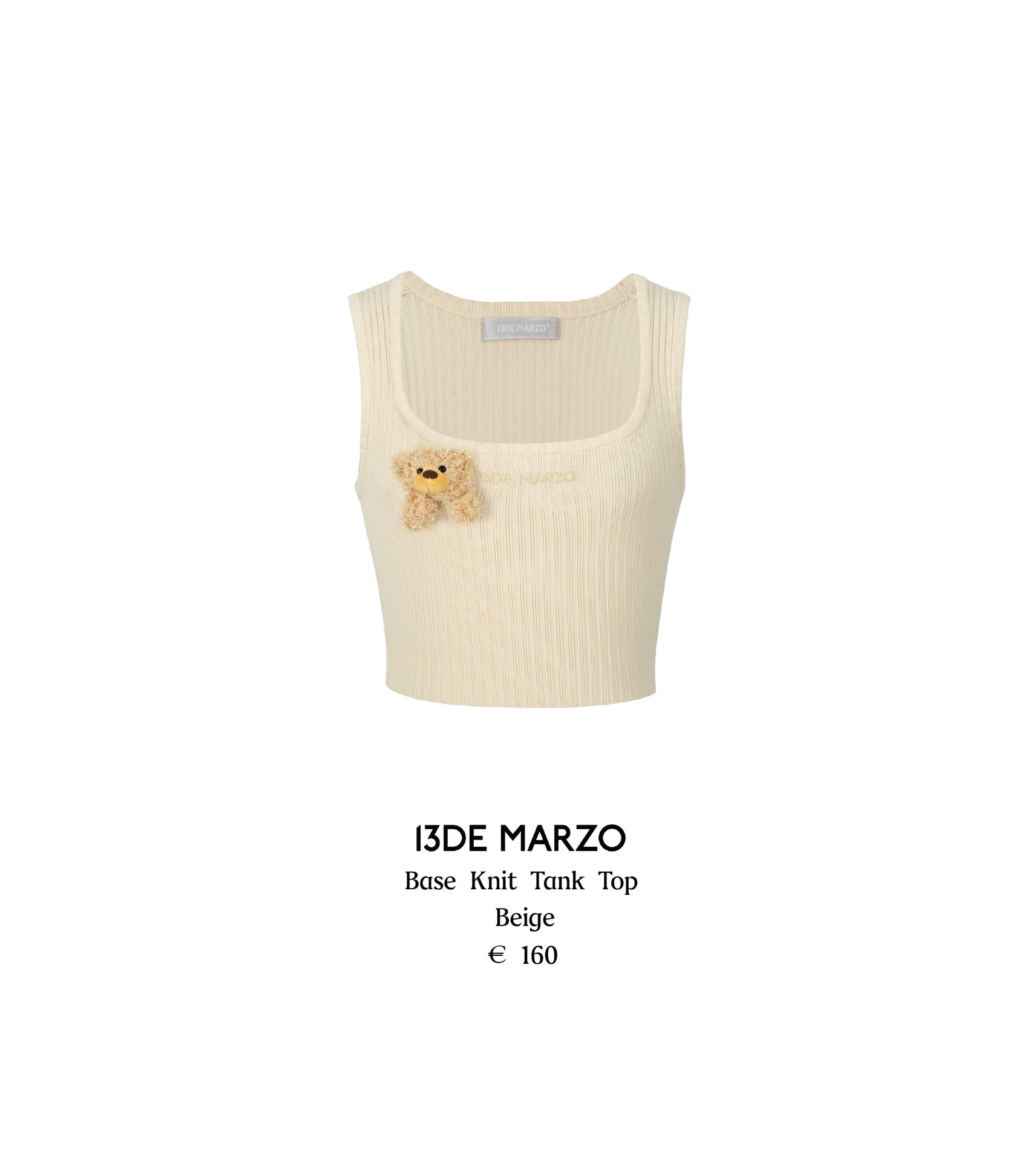 13DE MARZO Base Knit Tank Top