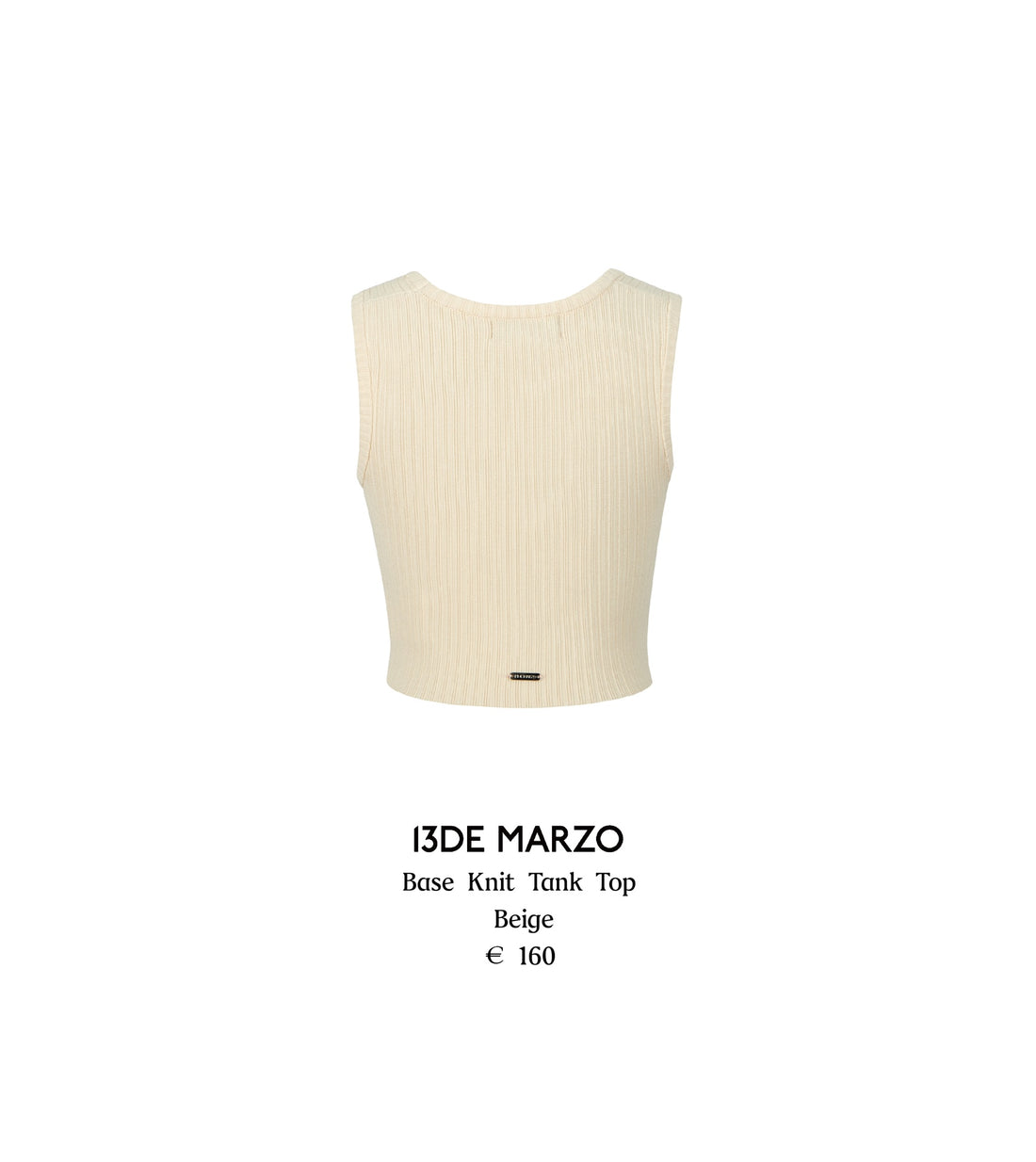 13DE MARZO Base Knit Tank Top