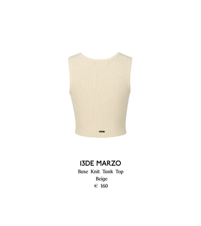 13DE MARZO Base Knit Tank Top