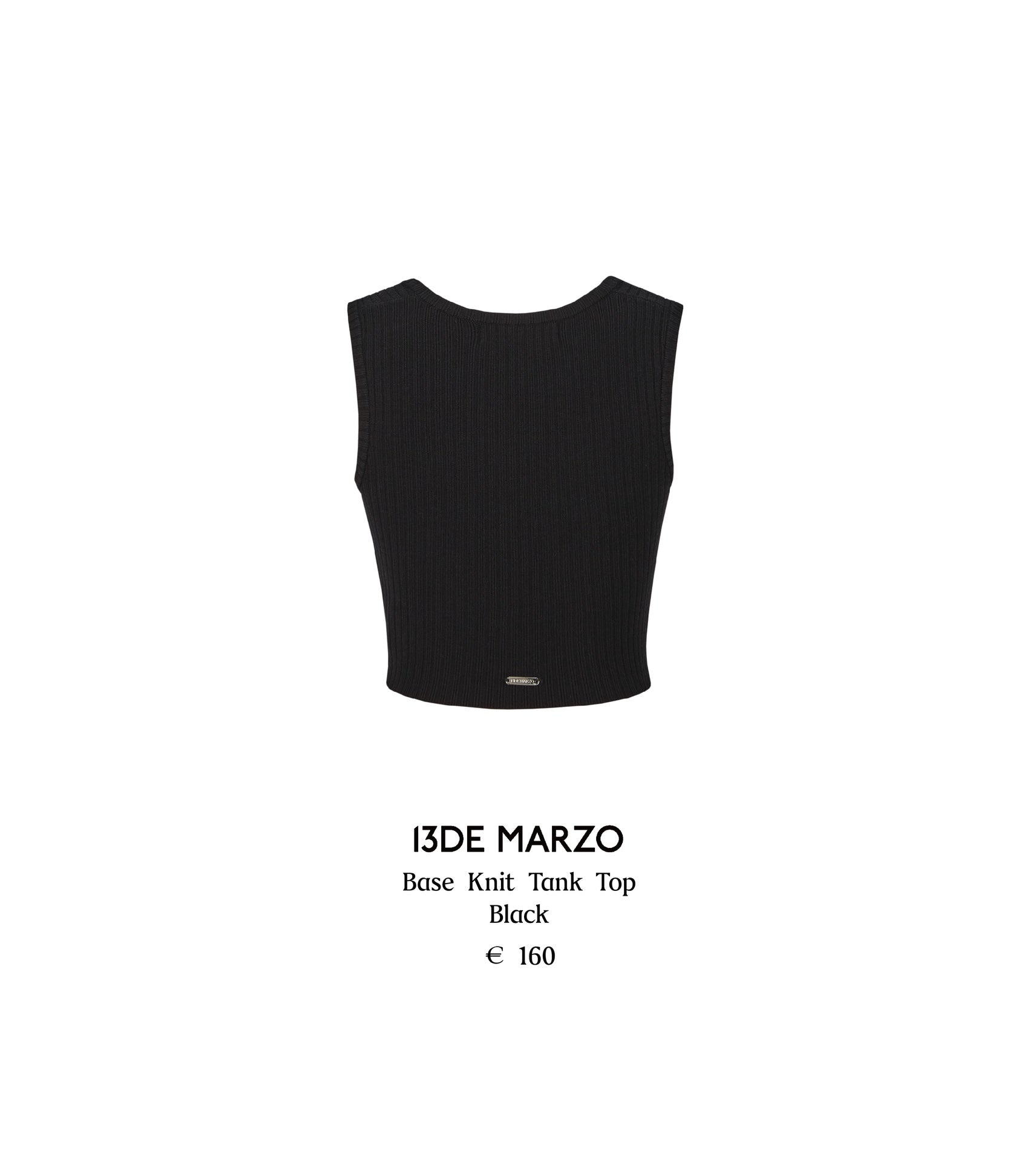 13DE MARZO Base Knit Tank Top