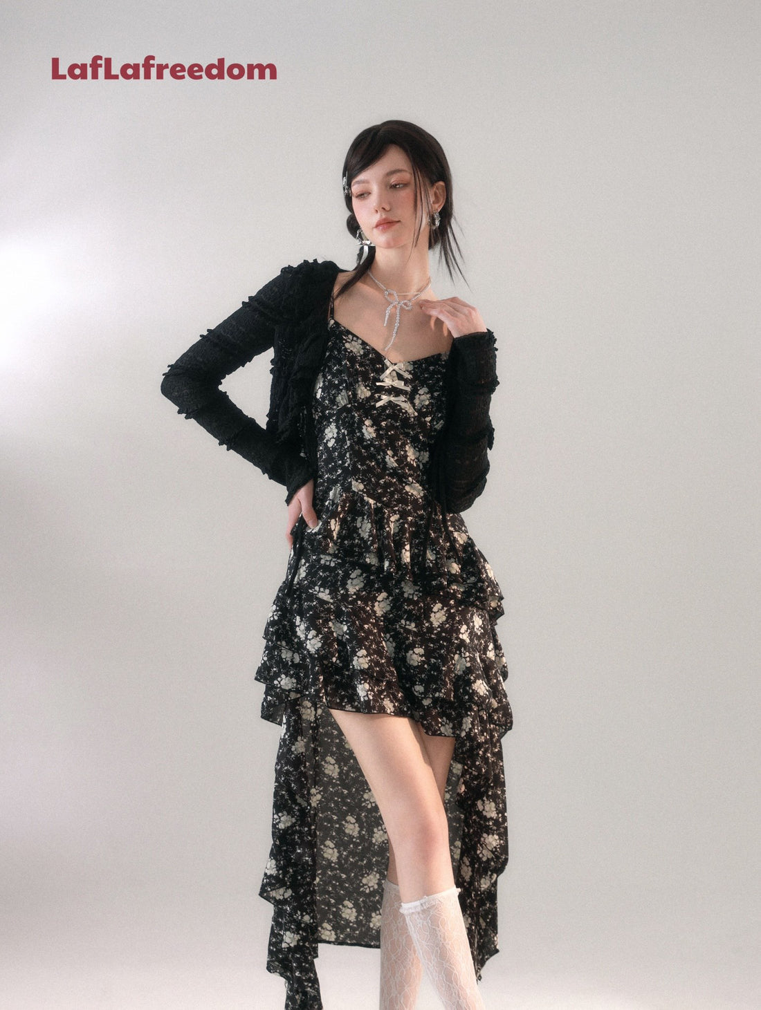LA FREEDOM "FLORA" Dress +Cardigan(SEPARATE)