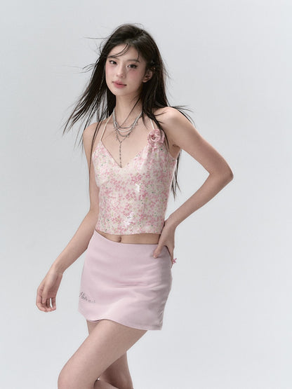 VIA PITTI Rose Slip Top