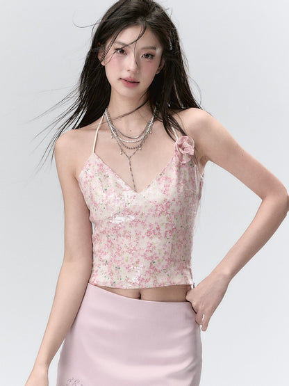 VIA PITTI Rose Slip Top