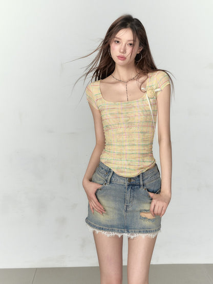 VIA PITTI Mesh Top(3color)