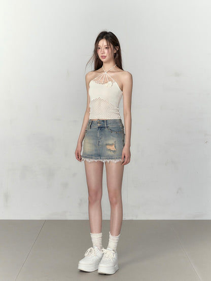 VIA PITTI Cross Knit Top(3color)