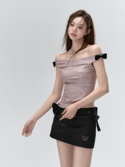 VIA PITTI Mini Rose Skirt(2color)