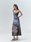 VIA PITTI Printed Midi Dress(2color)
